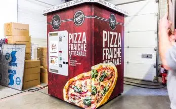 Fonctionnement du distributeur de pizza