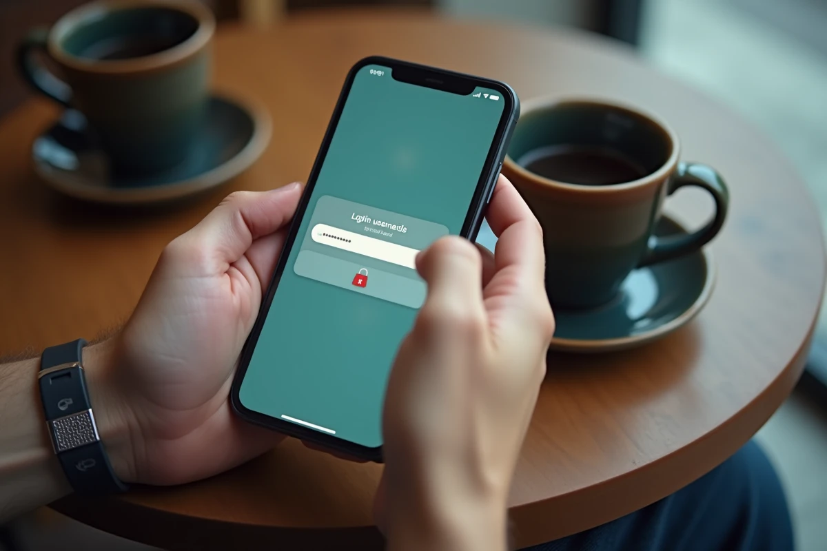Gros plan sur un formulaire de connexion suspect sur smartphone illustrant les risques de donner ses identifiants TikTok